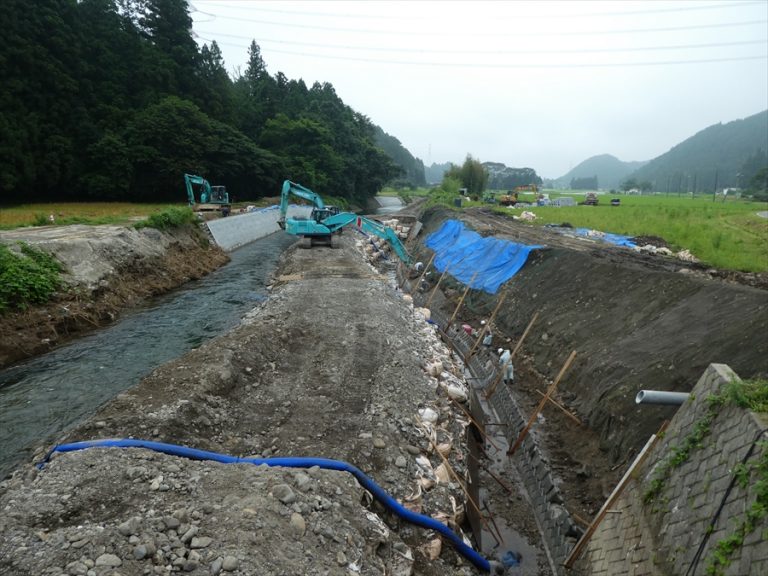 行川護岸工事イメージ