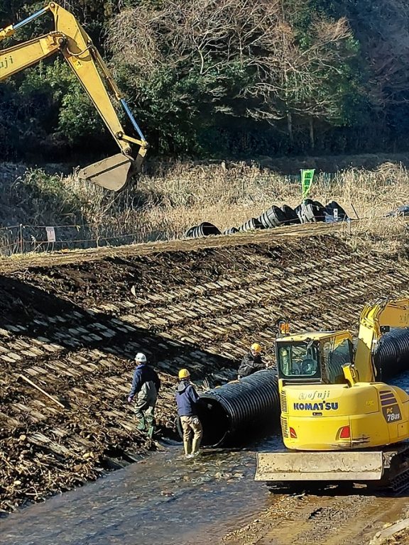 護岸工事田川