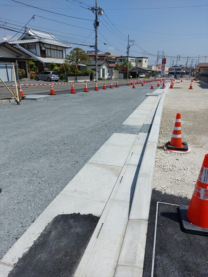 道路改良工事　平町東町線その１施工写真